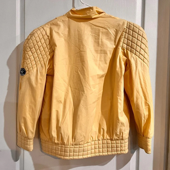 FINAL PRICE Vintage 80s Dayang Yellow Boxy Fit Bomber Jacket - Picture 7 of 8